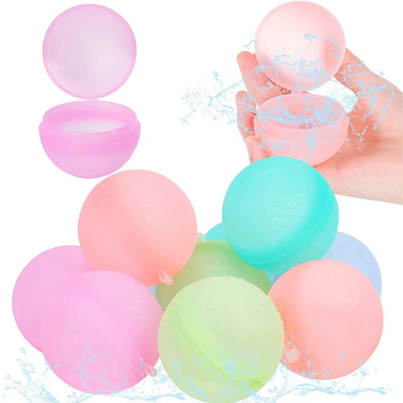 10-30Pcs Reusable Water Balloons for Kids Adults Outdoor Activities, Kids Pool Beach Bath Toys Water Bomb for Summer Games - Slobuy