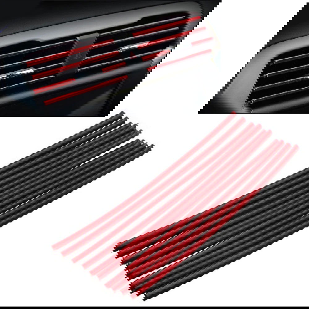 10Pcs 20cm Car Air Conditioner Outlet Decorative U Shape Moulding Trim Decor Strips Car Styling Car Door Edge Corner Protector - Slobuy
