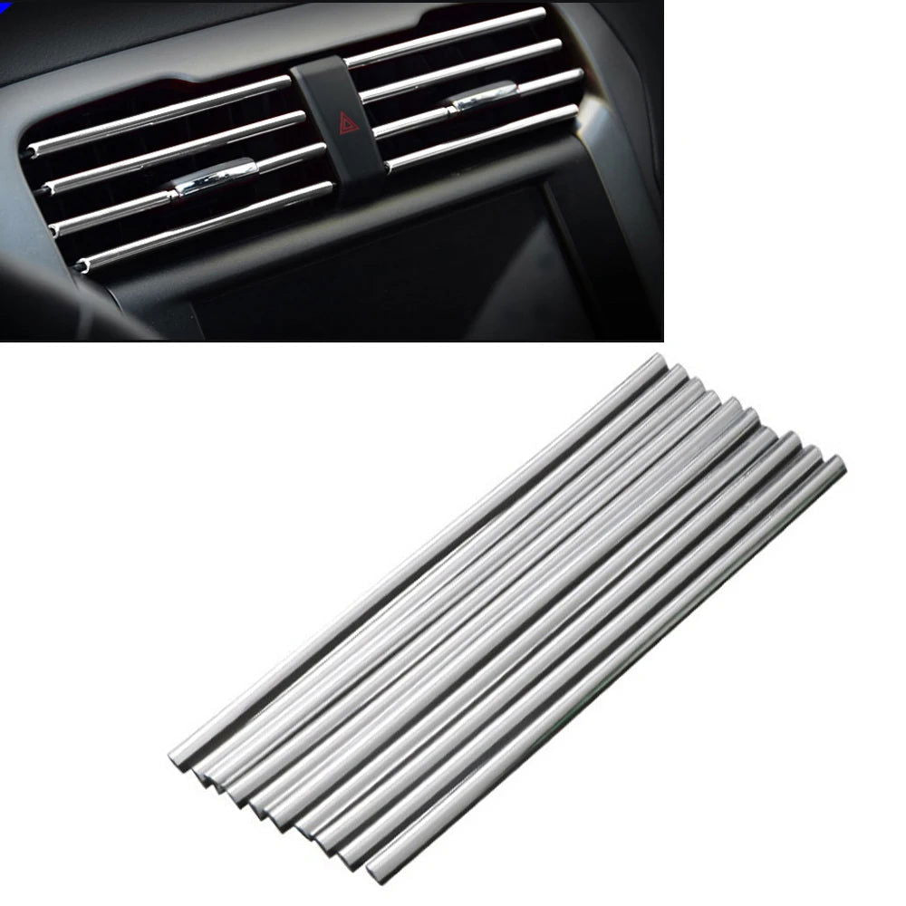 10Pcs 20cm Car Air Conditioner Outlet Decorative U Shape Moulding Trim Decor Strips Car Styling Car Door Edge Corner Protector - Slobuy