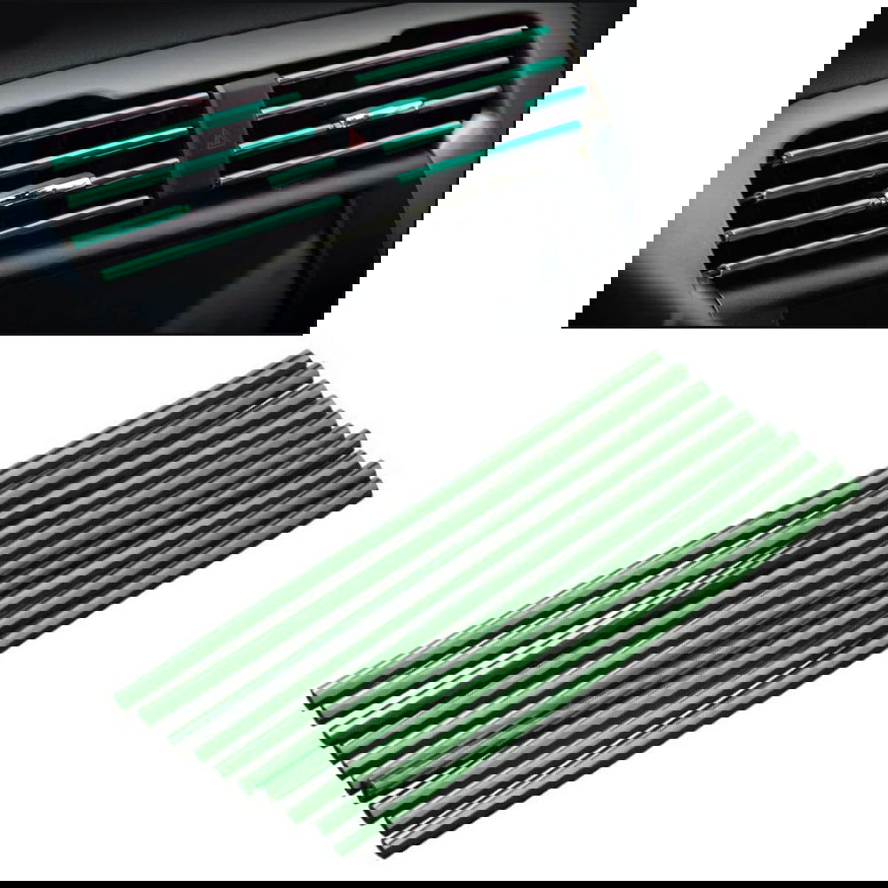 10Pcs 20cm Car Air Conditioner Outlet Decorative U Shape Moulding Trim Decor Strips Car Styling Car Door Edge Corner Protector - Slobuy