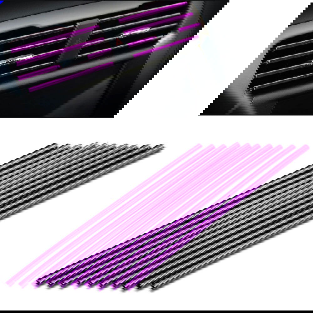10Pcs 20cm Car Air Conditioner Outlet Decorative U Shape Moulding Trim Decor Strips Car Styling Car Door Edge Corner Protector - Slobuy