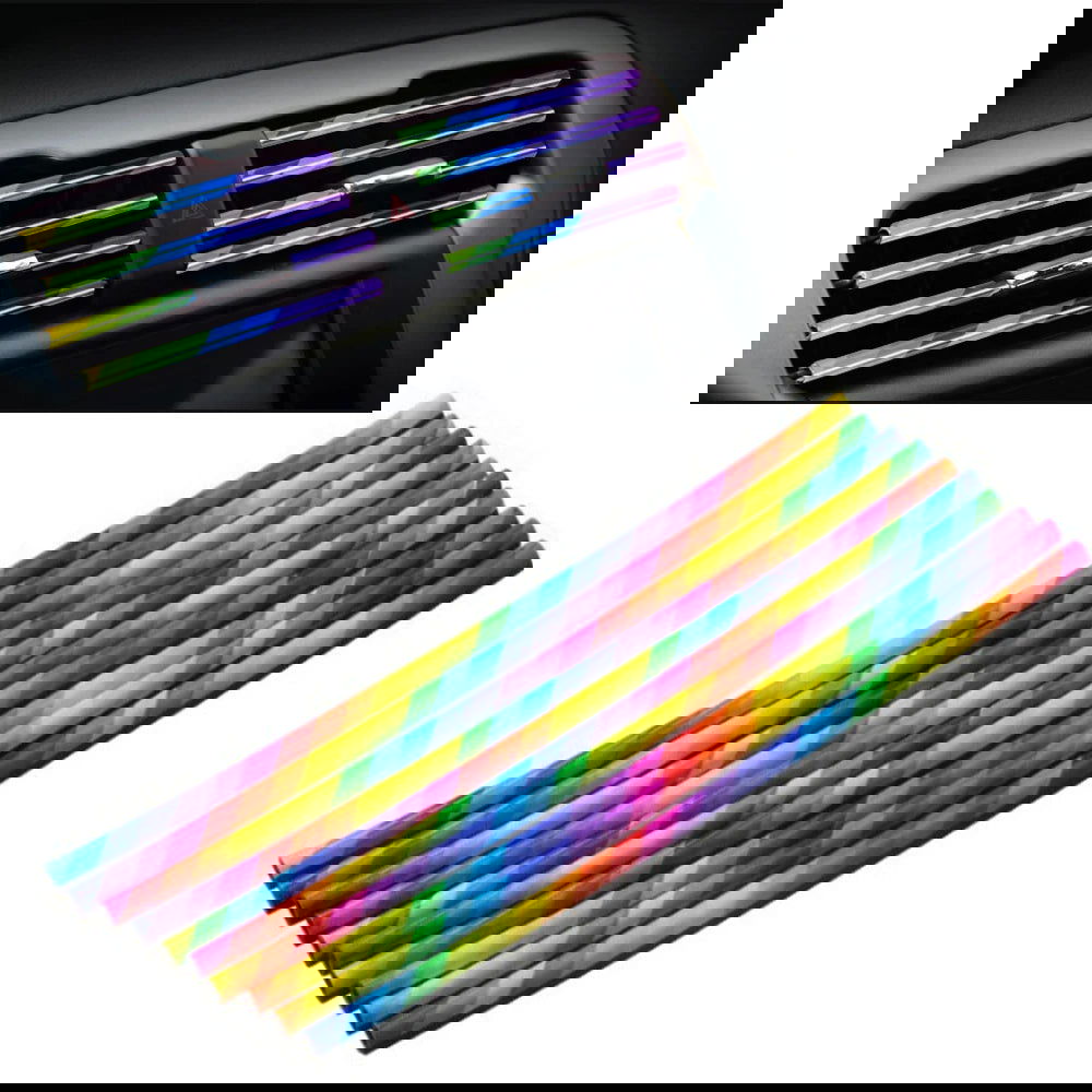 10Pcs 20cm Car Air Conditioner Outlet Decorative U Shape Moulding Trim Decor Strips Car Styling Car Door Edge Corner Protector - Slobuy