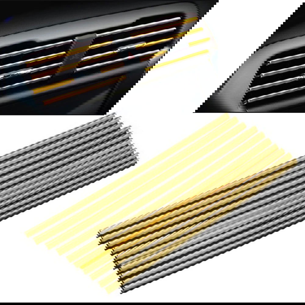 10Pcs 20cm Car Air Conditioner Outlet Decorative U Shape Moulding Trim Decor Strips Car Styling Car Door Edge Corner Protector - Slobuy