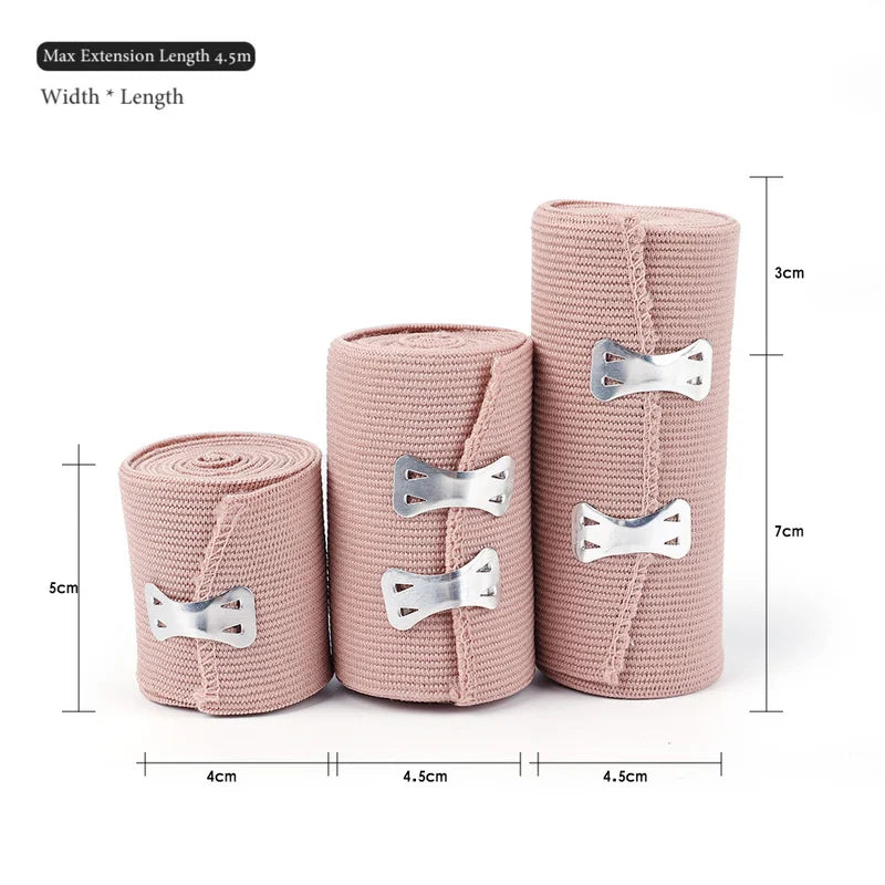7.5cm/10cm X 4.5m High Elastic Bandage Comfortable Polyester Rubber Hemostatic Bandage Emergency Muscle Tape for First Aid Kits - Slobuy