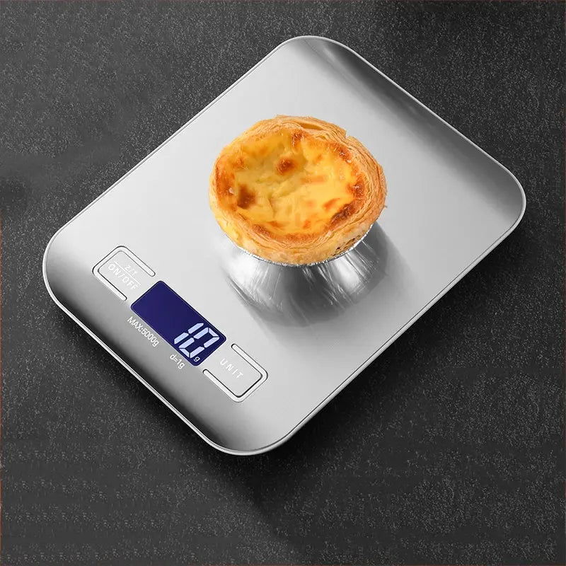 5kg/10kg Rechargeable Stainless Steel Electronic Scales Kitchen Scales Home Jewelry Food Snacks Weighing Baking Tools - Slobuy