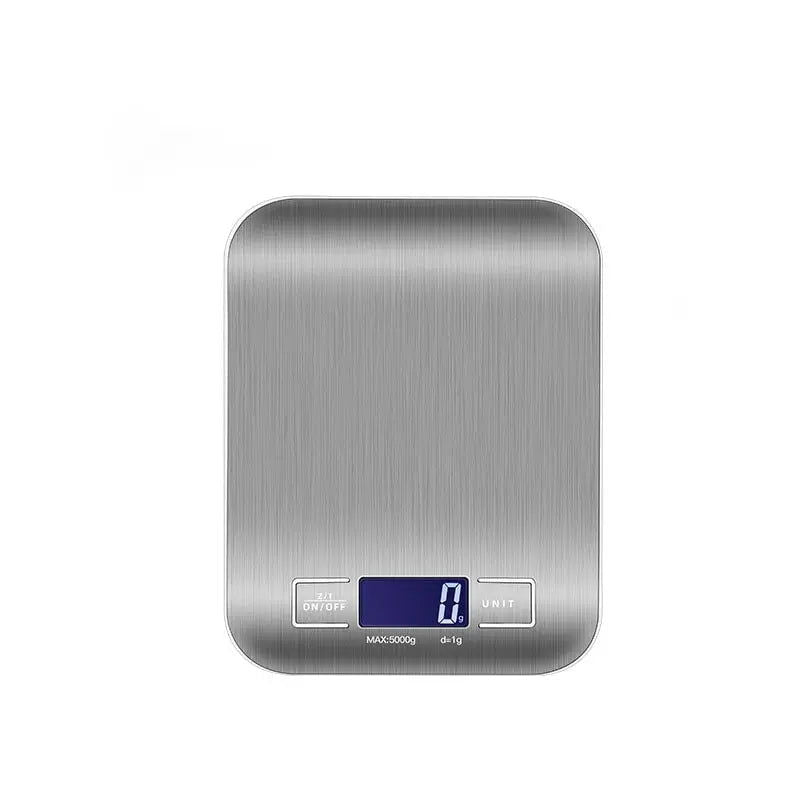 5kg/10kg Rechargeable Stainless Steel Electronic Scales Kitchen Scales Home Jewelry Food Snacks Weighing Baking Tools - Slobuy
