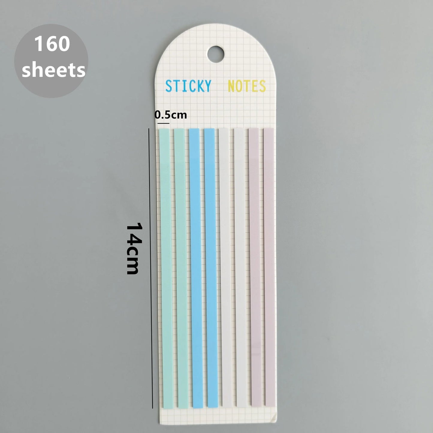 160 Sheets Transparent Sticky Notes Self-Adhesive Reading Annotation for Books Notepad Bookmarks Memo Pad Index Tabs - Slobuy