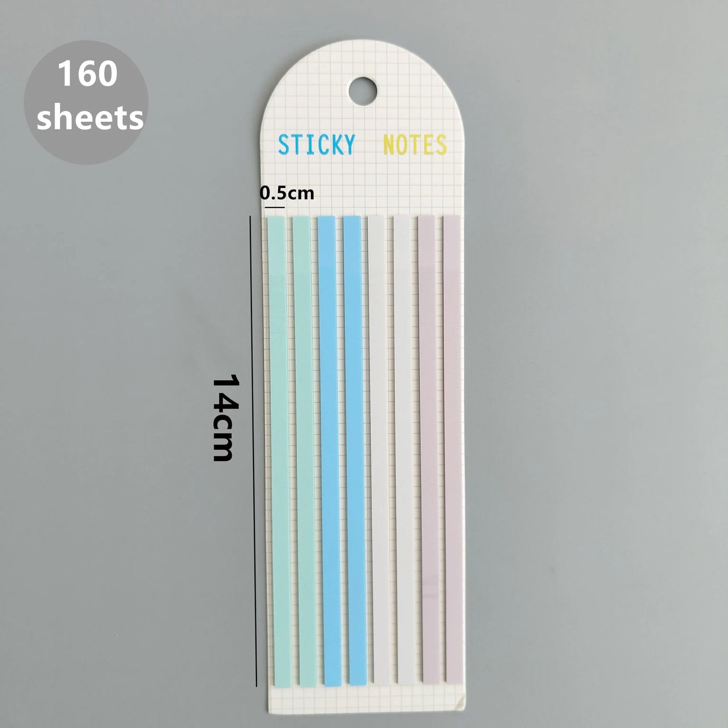 160 Sheets Transparent Sticky Notes Self-Adhesive Reading Annotation for Books Notepad Bookmarks Memo Pad Index Tabs - Slobuy