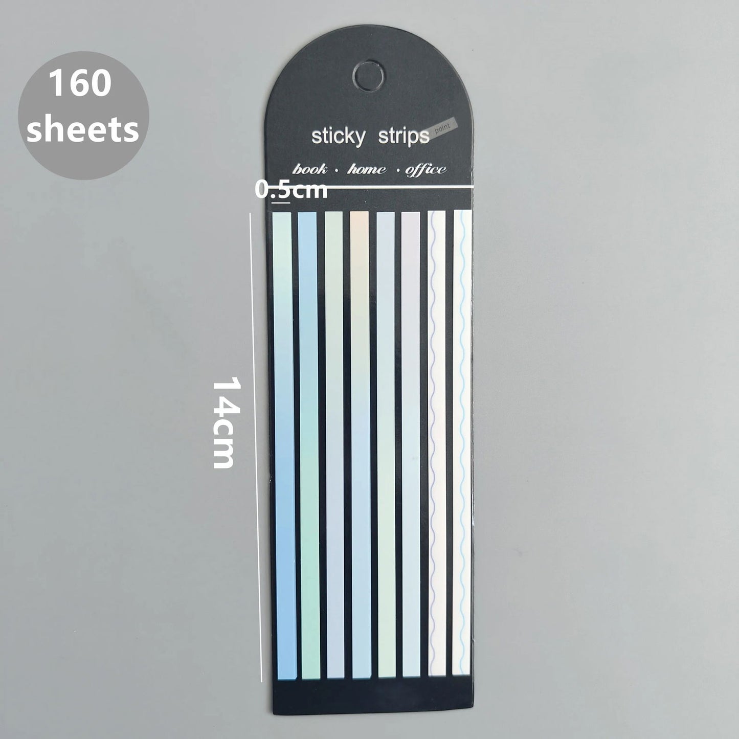 160 Sheets Transparent Sticky Notes Self-Adhesive Reading Annotation for Books Notepad Bookmarks Memo Pad Index Tabs - Slobuy