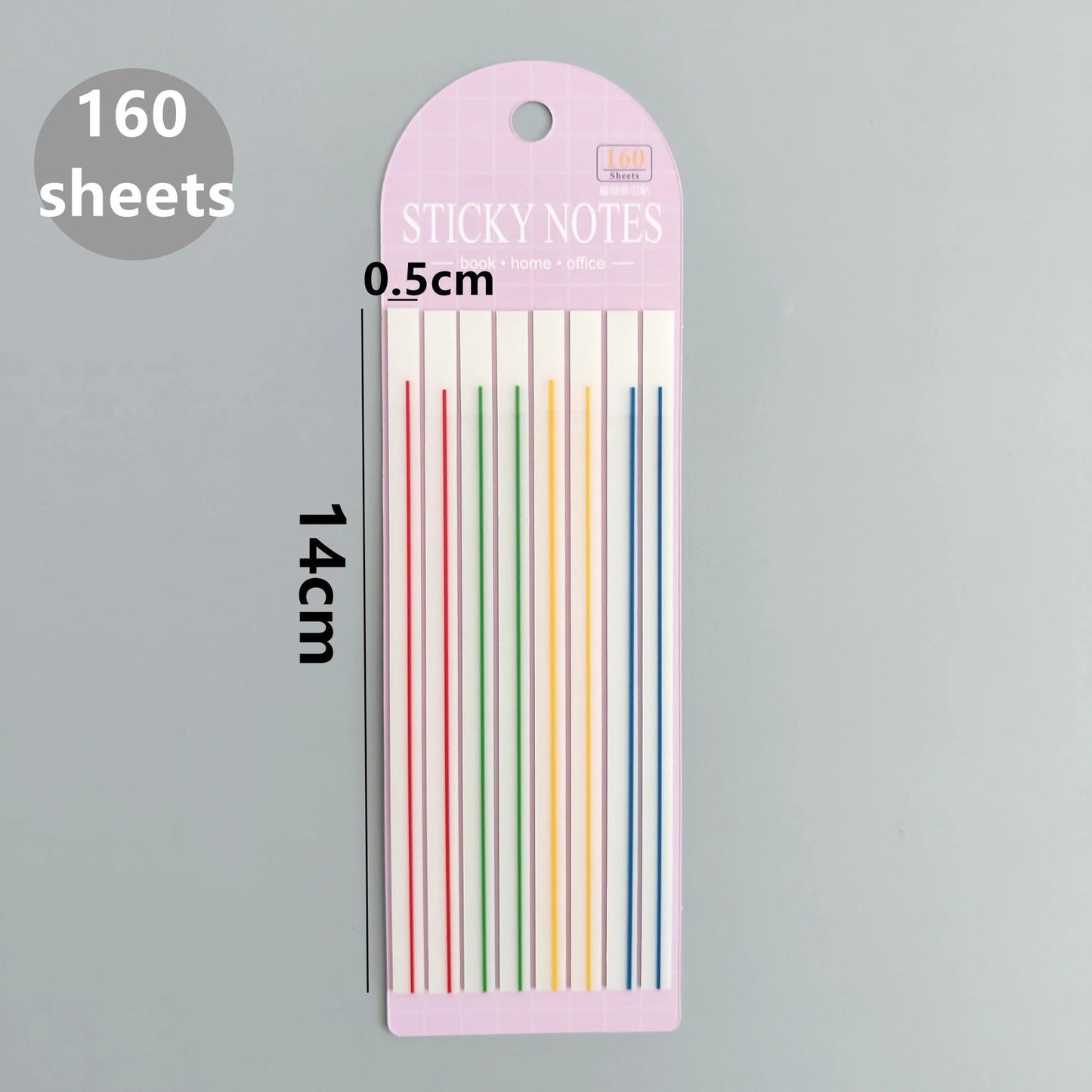 160 Sheets Transparent Sticky Notes Self-Adhesive Reading Annotation for Books Notepad Bookmarks Memo Pad Index Tabs - Slobuy