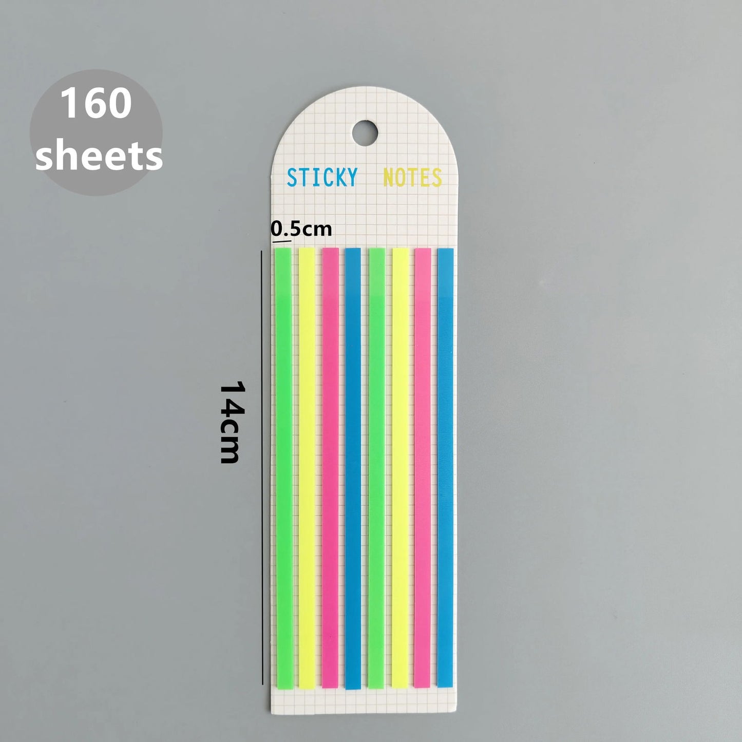 160 Sheets Transparent Sticky Notes Self-Adhesive Reading Annotation for Books Notepad Bookmarks Memo Pad Index Tabs - Slobuy