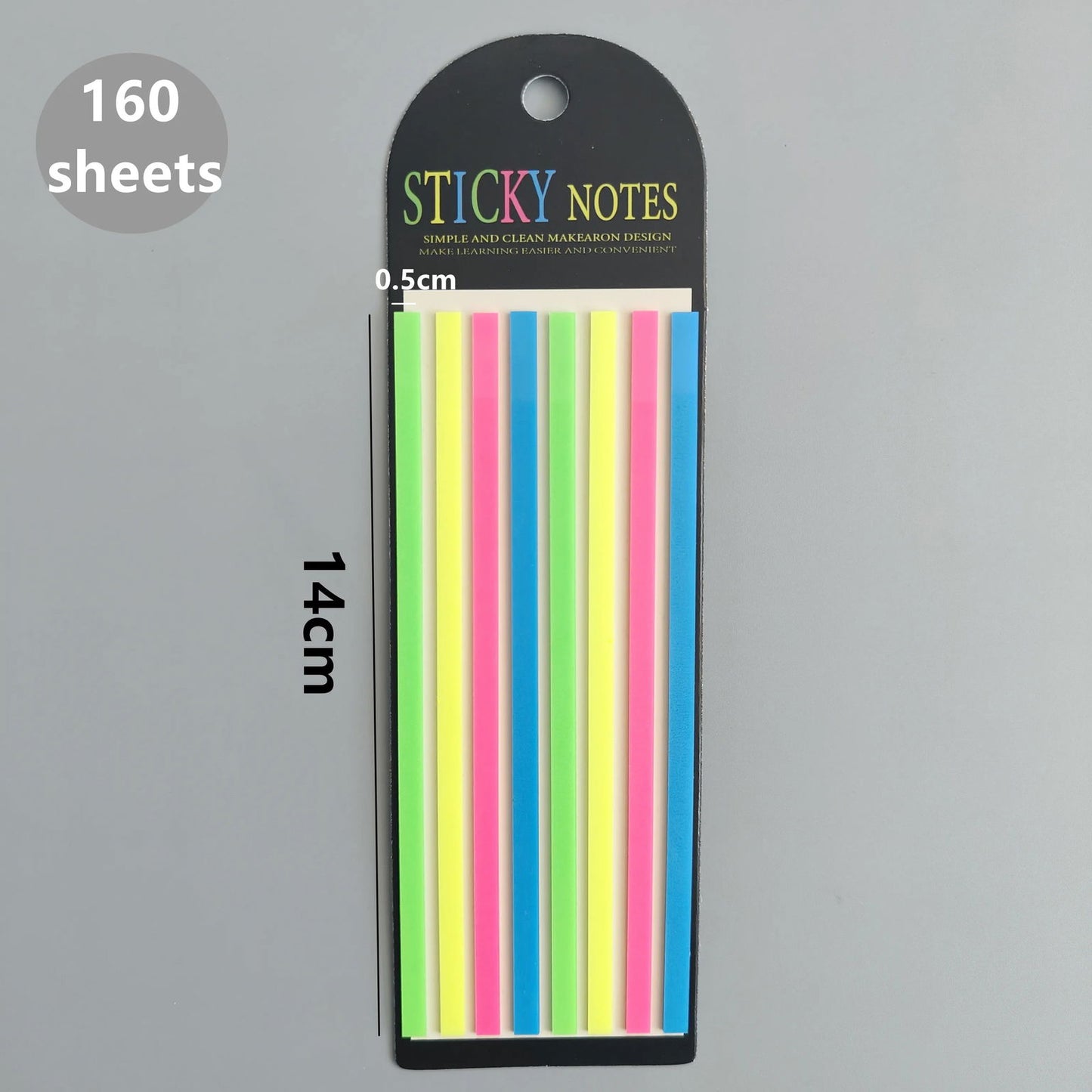 160 Sheets Transparent Sticky Notes Self-Adhesive Reading Annotation for Books Notepad Bookmarks Memo Pad Index Tabs - Slobuy
