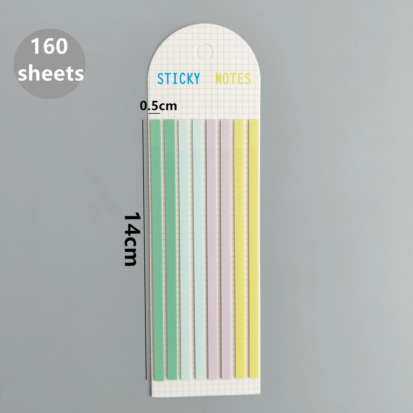160 Sheets Transparent Sticky Notes Self-Adhesive Reading Annotation for Books Notepad Bookmarks Memo Pad Index Tabs - Slobuy