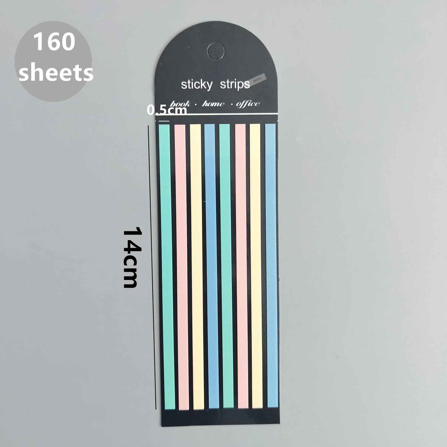 160 Sheets Transparent Sticky Notes Self-Adhesive Reading Annotation for Books Notepad Bookmarks Memo Pad Index Tabs - Slobuy