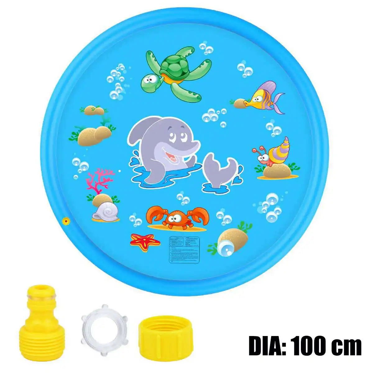 Children Play Spray Mat 100/170cm Beach Inflatable Water Sprinkler Pad Outdoor Game Toy Lawn Swimming Pool Mat Kids Toys - Slobuy