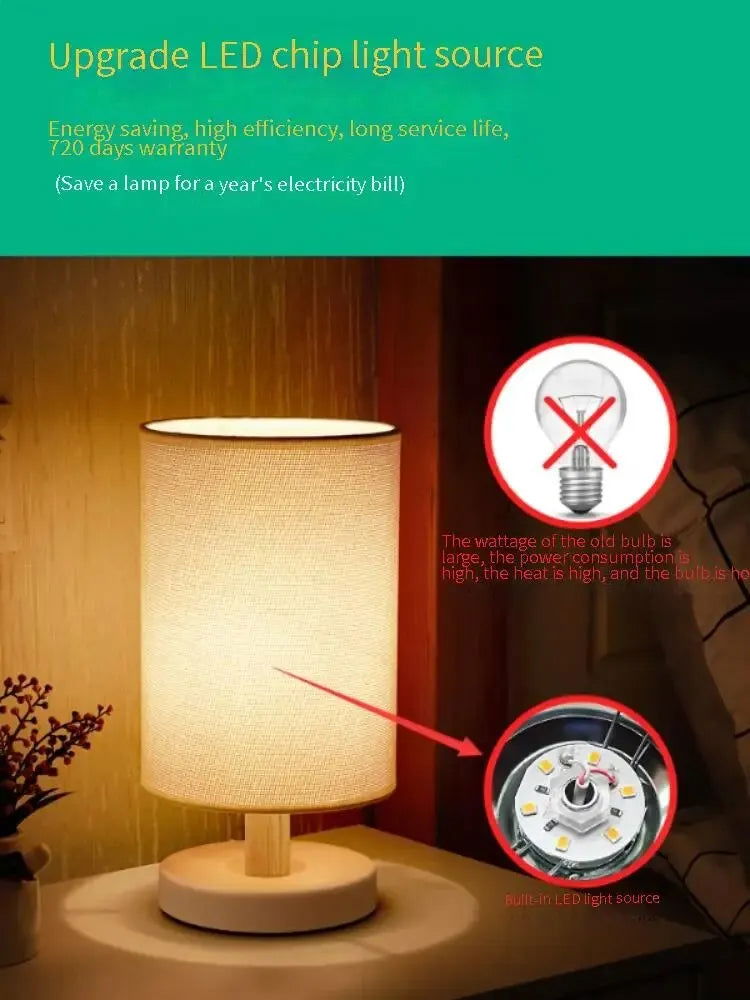 1PCS Desk Lamp Bedside Lamp Creative Simple Modern Personality Night Lamp Romantic Warm Nursing Touch Desk Lamp Fixed - Slobuy