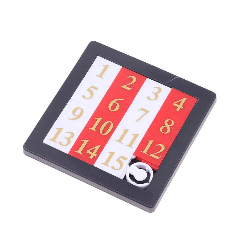 1PC 1-15 Number Slide Puzzle Brain Puzzle Games Exercise The Brain Educational Toy Developing for Children Toys - Slobuy