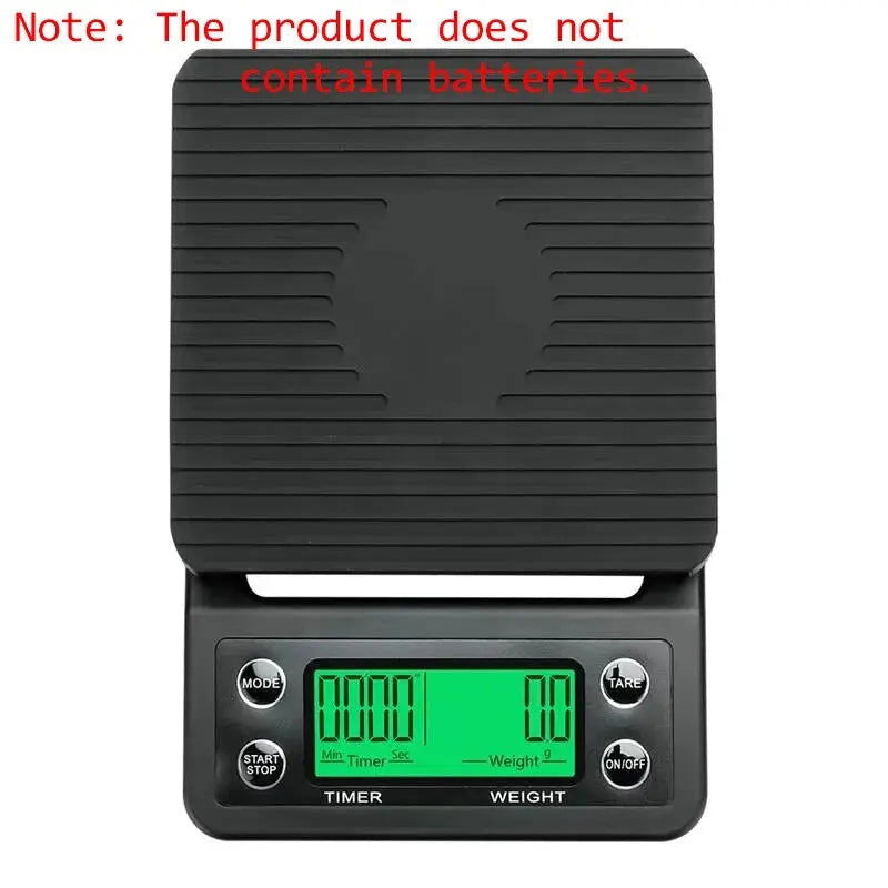 1pc Black Precision Coffee Dropping Scale 0.1g Coffee Dropping Scale With Timer Digital Kitchen Scale High Precision LCD Scale - Slobuy