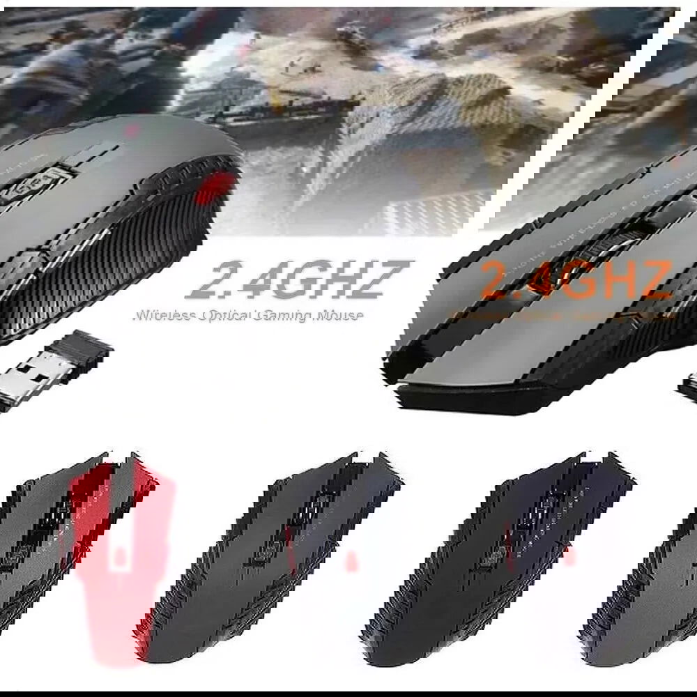 2.4GHz Wireless Mouse Optical Mice with USB Receiver Gamer 1600DPI 6 Buttons Mouse For Computer PC Laptop Accessories - Slobuy