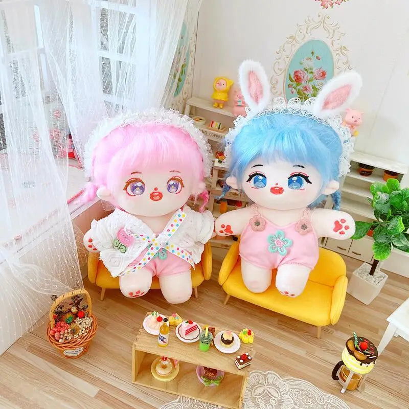 20cm IDol Doll Plush Cotton Star Dolls Kawaii Stuffed Baby Plushies No Attributes Dolls Toys Fans Collection Children Gifts - Slobuy