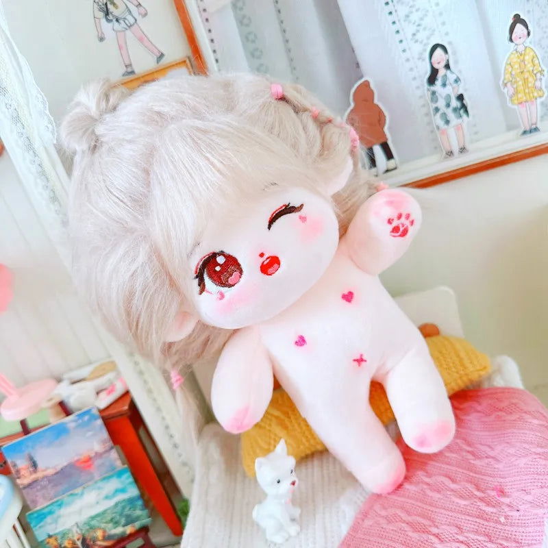 20cm IDol Doll Plush Cotton Star Dolls Kawaii Stuffed Baby Plushies No Attributes Dolls Toys Fans Collection Children Gifts - Slobuy
