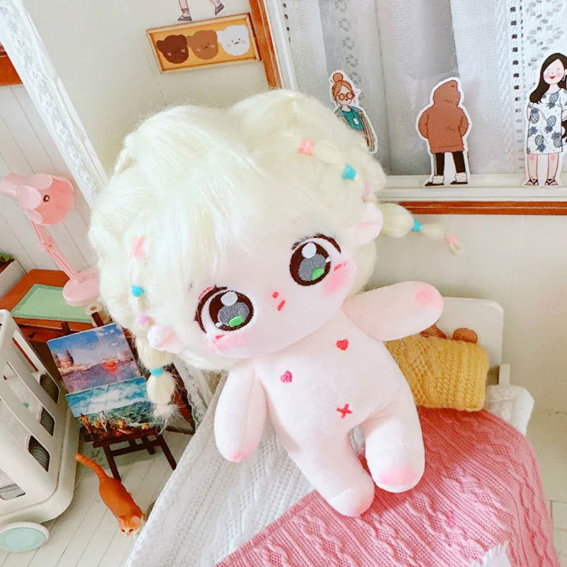 20cm IDol Doll Plush Cotton Star Dolls Kawaii Stuffed Baby Plushies No Attributes Dolls Toys Fans Collection Children Gifts - Slobuy