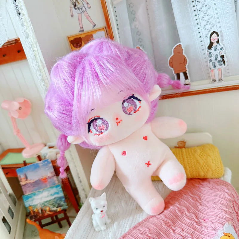 20cm IDol Doll Plush Cotton Star Dolls Kawaii Stuffed Baby Plushies No Attributes Dolls Toys Fans Collection Children Gifts - Slobuy