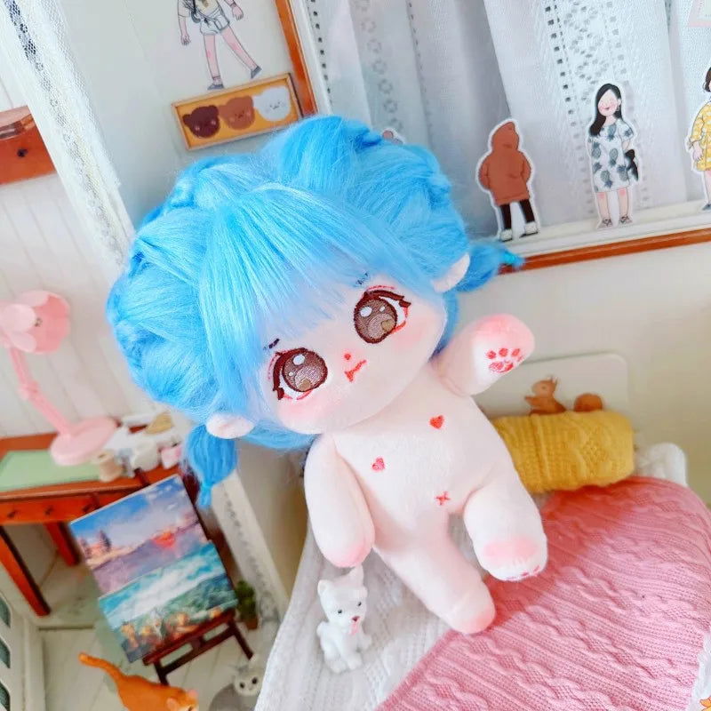20cm IDol Doll Plush Cotton Star Dolls Kawaii Stuffed Baby Plushies No Attributes Dolls Toys Fans Collection Children Gifts - Slobuy