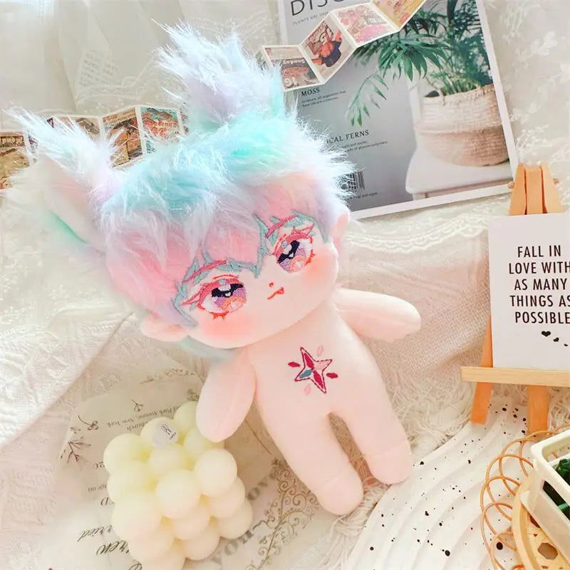 20cm IDol Doll Plush Cotton Star Dolls Kawaii Stuffed Baby Plushies No Attributes Dolls Toys Fans Collection Children Gifts - Slobuy