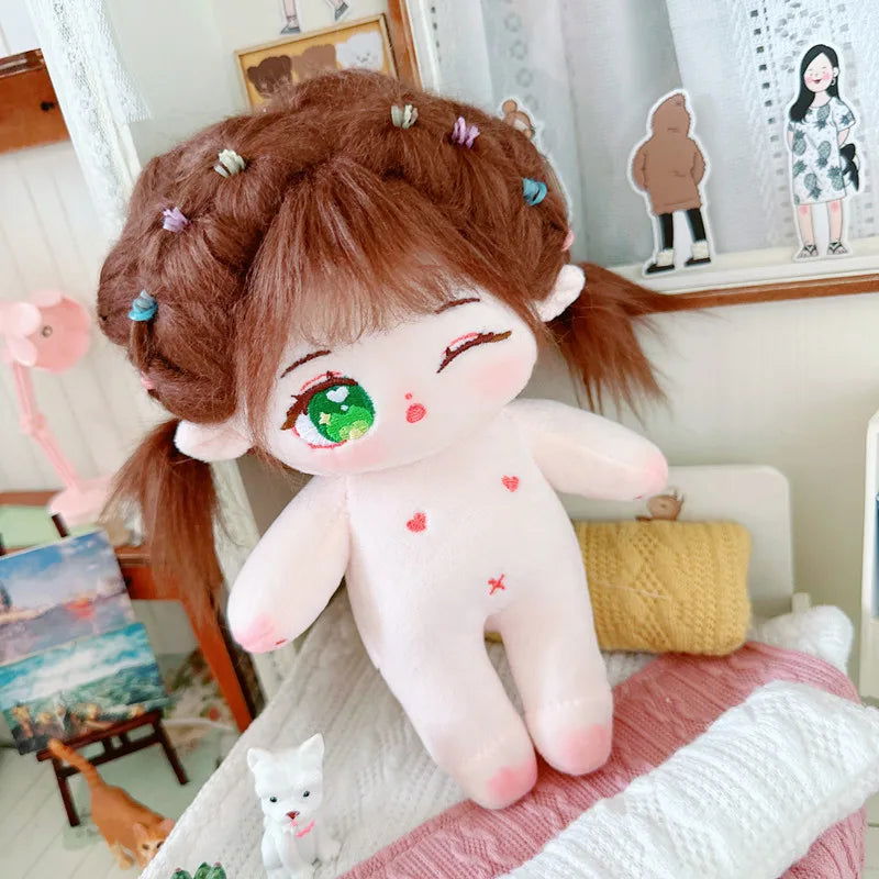 20cm IDol Doll Plush Cotton Star Dolls Kawaii Stuffed Baby Plushies No Attributes Dolls Toys Fans Collection Children Gifts - Slobuy