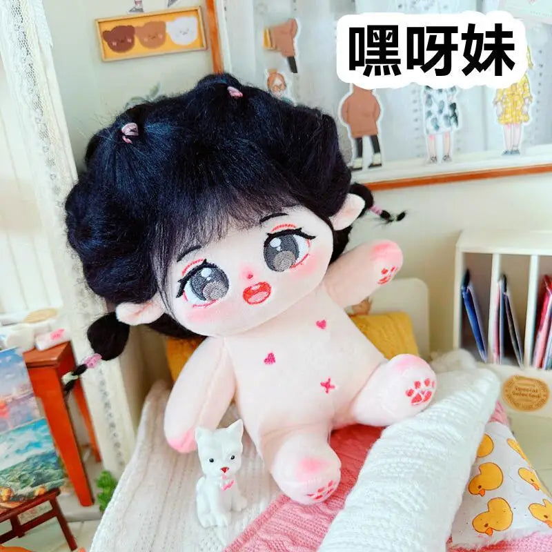 20cm IDol Doll Plush Cotton Star Dolls Kawaii Stuffed Baby Plushies No Attributes Dolls Toys Fans Collection Children Gifts - Slobuy