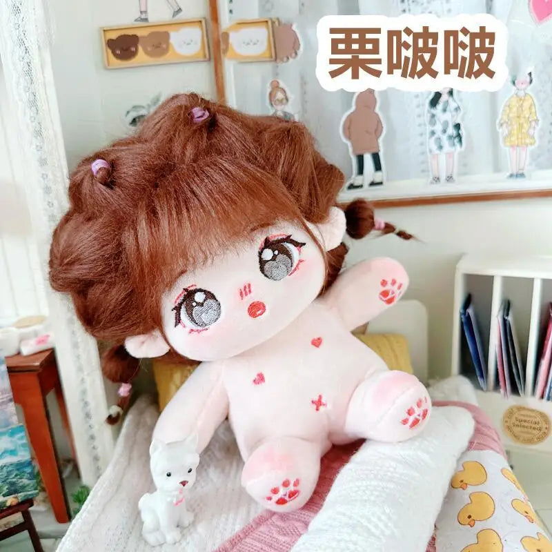 20cm IDol Doll Plush Cotton Star Dolls Kawaii Stuffed Baby Plushies No Attributes Dolls Toys Fans Collection Children Gifts - Slobuy