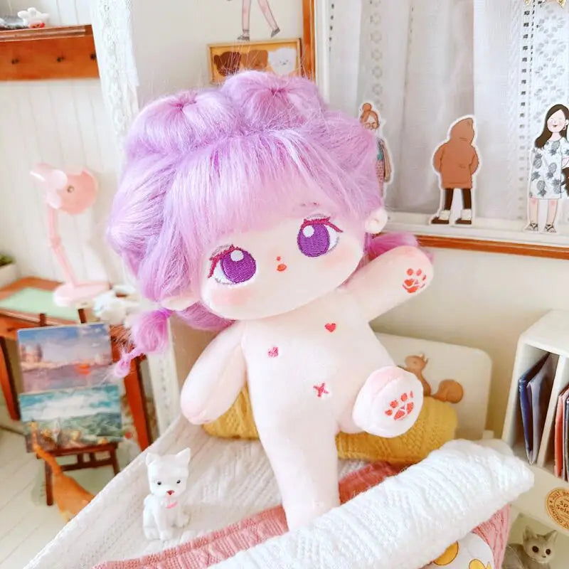 20cm IDol Doll Plush Cotton Star Dolls Kawaii Stuffed Baby Plushies No Attributes Dolls Toys Fans Collection Children Gifts - Slobuy