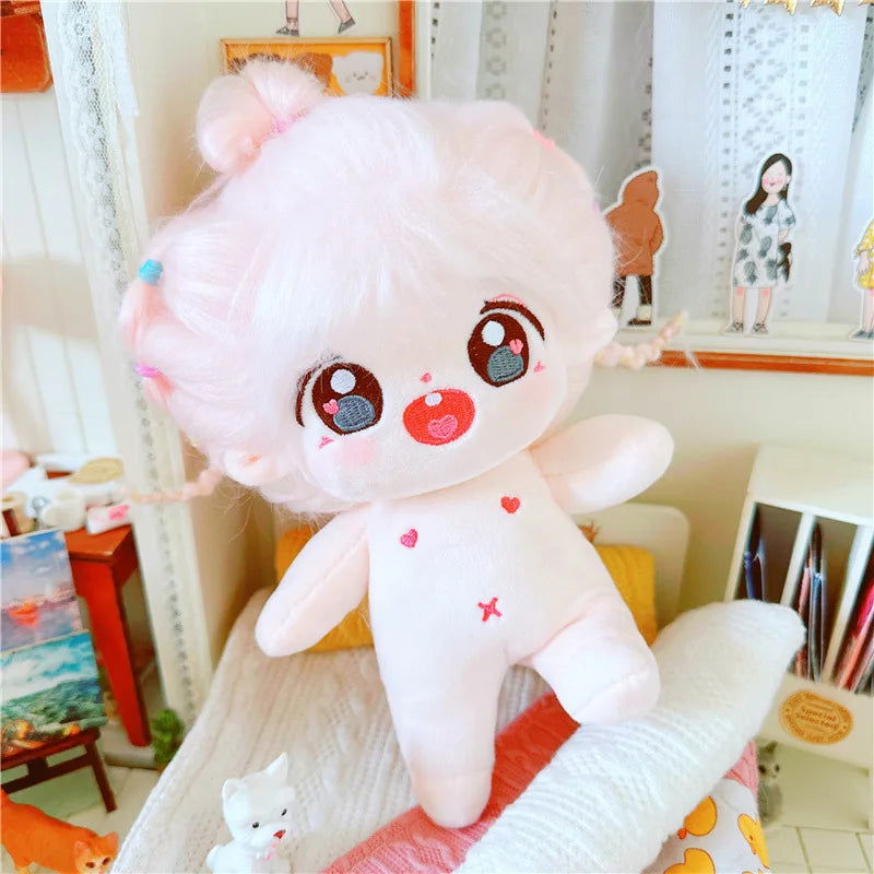 20cm IDol Doll Plush Cotton Star Dolls Kawaii Stuffed Baby Plushies No Attributes Dolls Toys Fans Collection Children Gifts - Slobuy