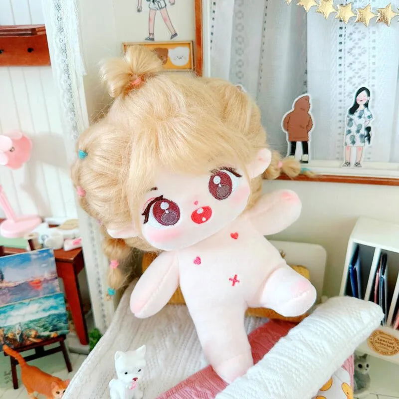 20cm IDol Doll Plush Cotton Star Dolls Kawaii Stuffed Baby Plushies No Attributes Dolls Toys Fans Collection Children Gifts - Slobuy