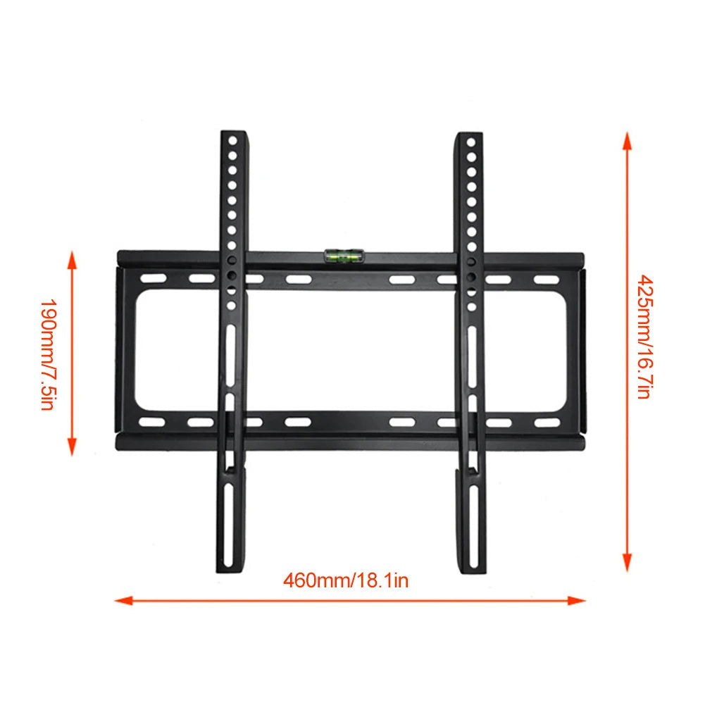 26-63inch TV Support Mount Adjustable Television Mounting Holder with Level Low Profile Flat TV Wall Mount for LCD LED Monitor - Slobuy