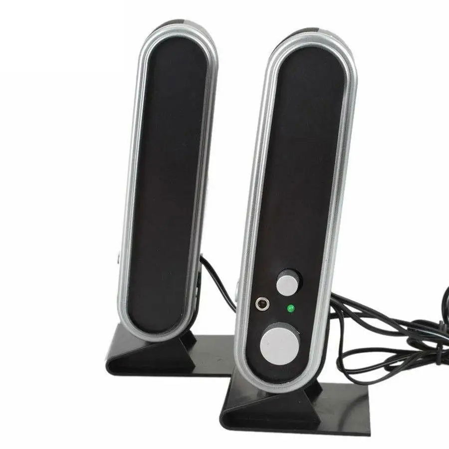 2Pcs USB Power Bluetooth Speakers Portable 3.5mm Mini Outdoor Sound Box With Ear Jack Sound Surround Loudspeaker for PC Computer - Slobuy