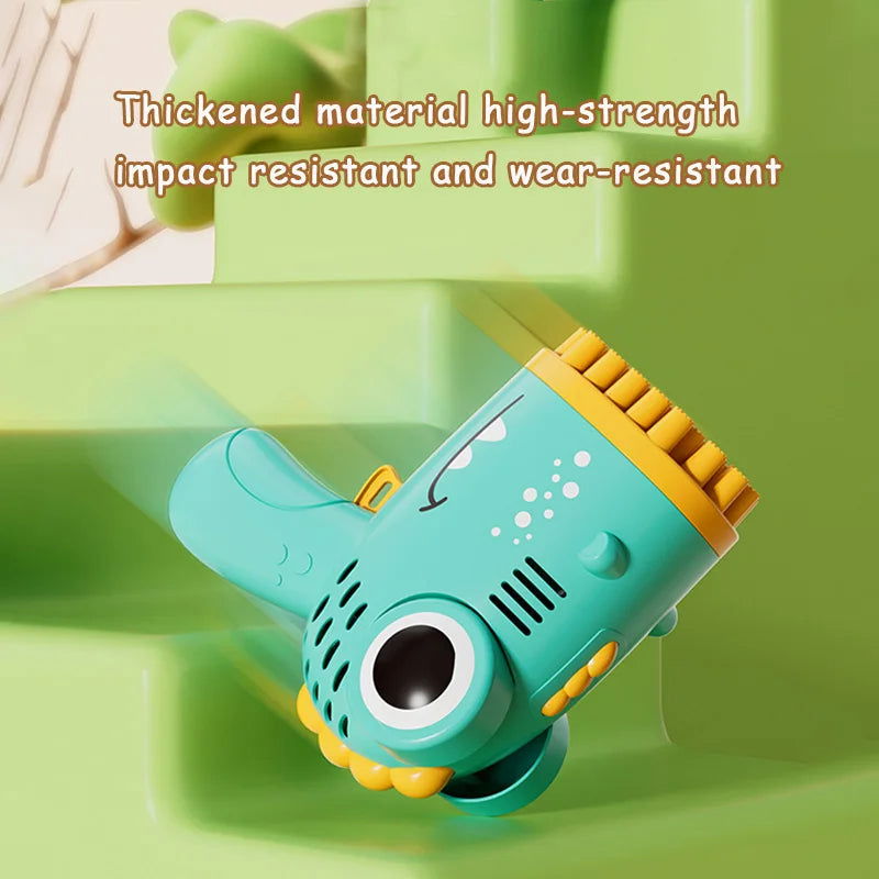 40 Hole Dinosaur Bubble Handheld Bubble Machine, Electric Bubble Gun, Outdoor Wedding Party Toy(without Bubble Water) - Slobuy
