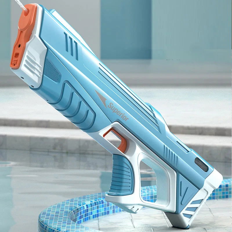 43cm Full Electric Automatic Water Storage Gun Toys Portable Children Summer Beach Outdoor Fight Fantasy Toys for Boys Kids Game - Slobuy
