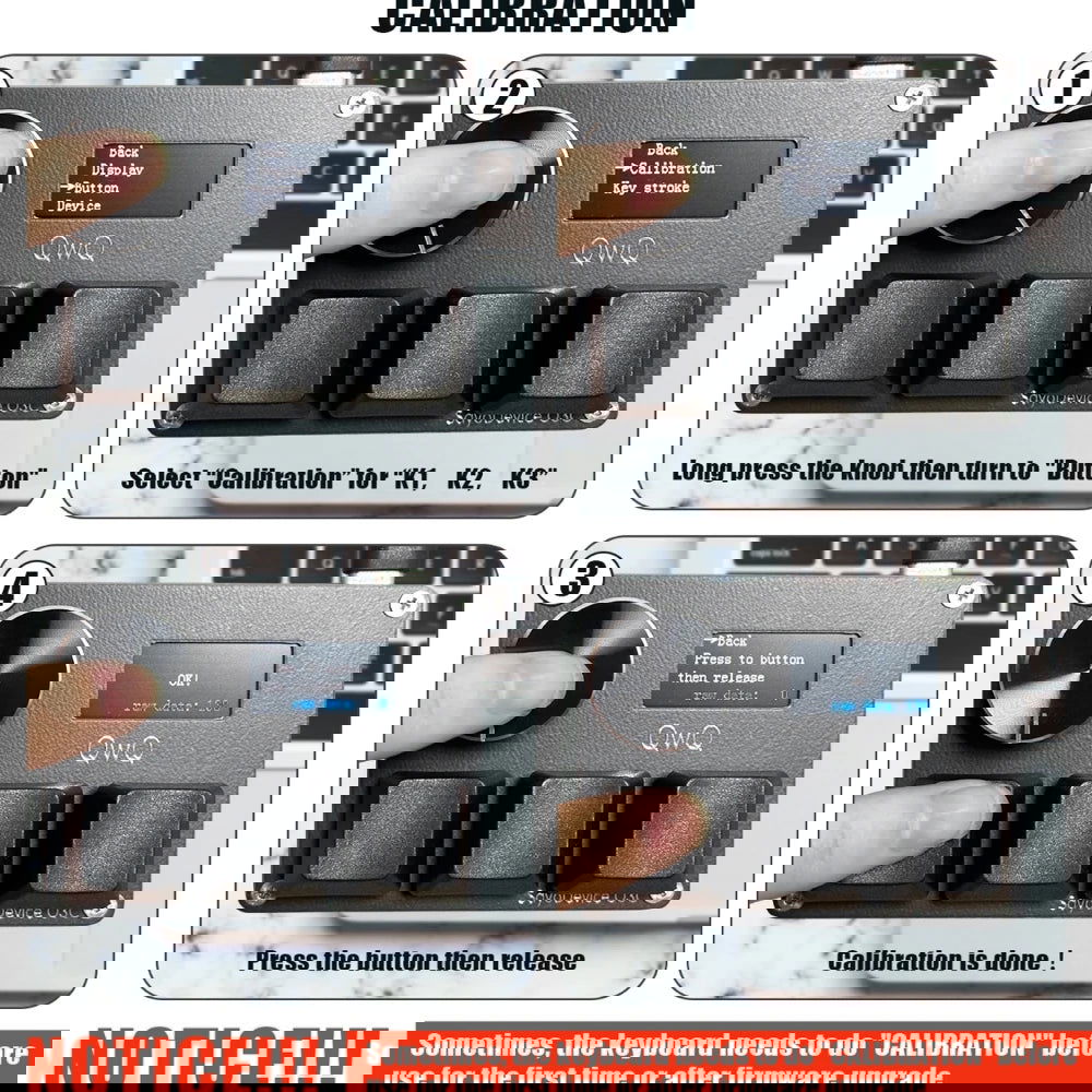 4+4 O3C+++ SayoDevice OSU O3C Rapid Trigger Hall Switches Magnetic Pink Switches Keyboard With Knob Screen Copy Paste Shotcut - Slobuy