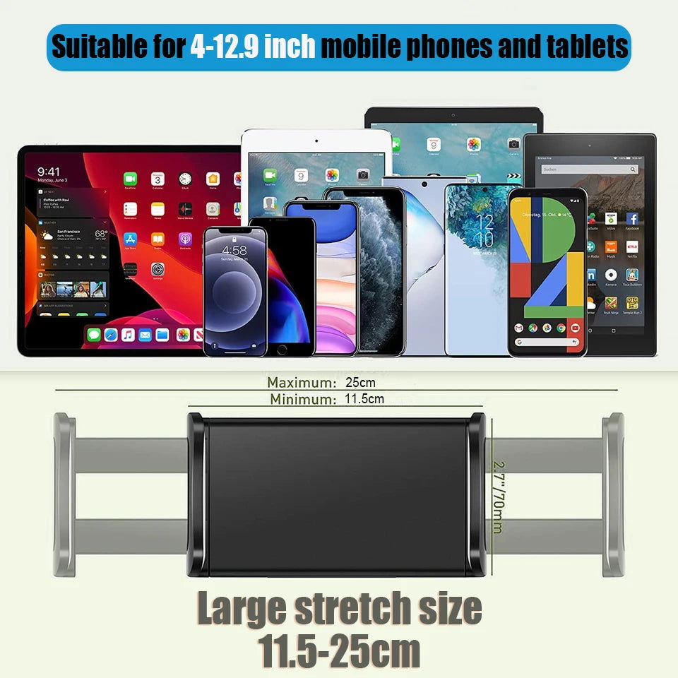 4-12.9inch Tablet Car Holder Magic Arm Clamp with 1/4 Adapter for iPad Back Seat Supporter Stand Phone Tablet Accessories in Car - Slobuy