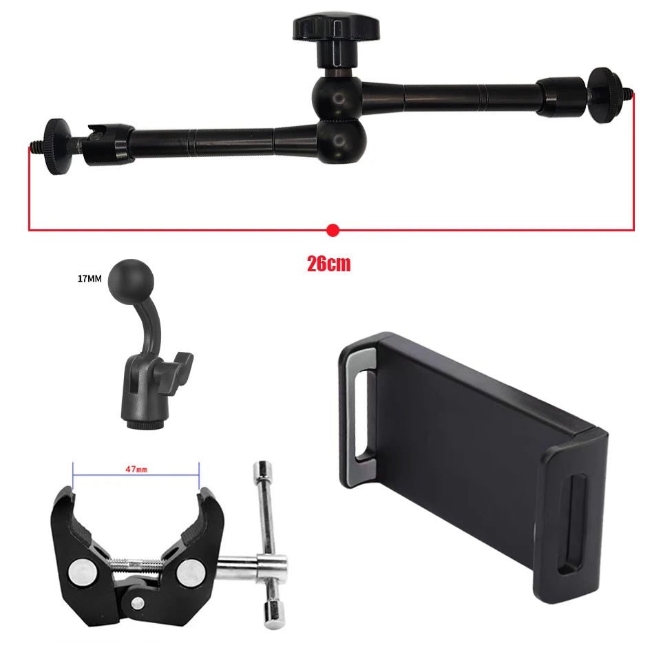 4-12.9inch Tablet Car Holder Magic Arm Clamp with 1/4 Adapter for iPad Back Seat Supporter Stand Phone Tablet Accessories in Car - Slobuy