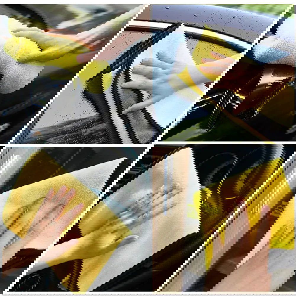 Car Wash Microfiber Towel 30x30/60CM Car Cleaning Drying Cloth Hemming Car Care Cloth Detailing Car Wash Towel - Slobuy