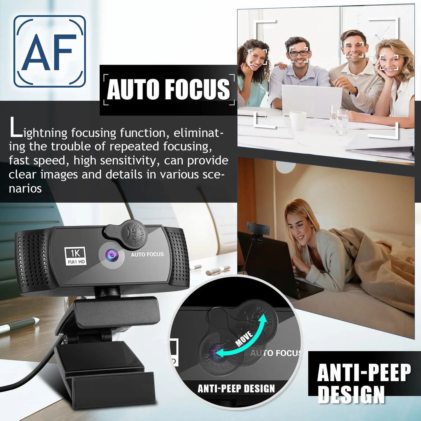 8K Webcam 4K 1080P Full HD Web Camera Auto Focus With Microphone USB Plug Web Cam For PC Computer Laptop Video Mini Camera - Slobuy