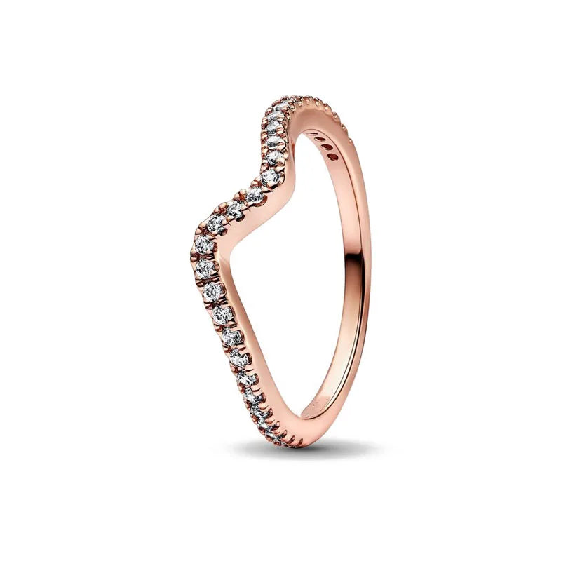 925 Sterling Silver Plated Sun Moon Sunflower Heart Rings For Women Original Flower Wedding Crystal Luxury Jewelry Accessories - Slobuy