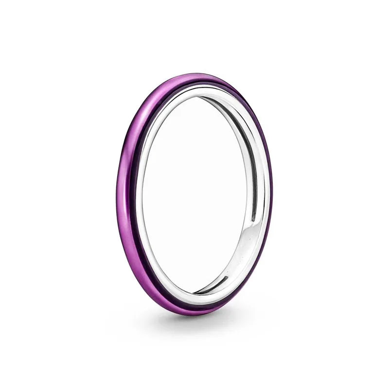 925 Sterling Silver Plated Sun Moon Sunflower Heart Rings For Women Original Flower Wedding Crystal Luxury Jewelry Accessories - Slobuy