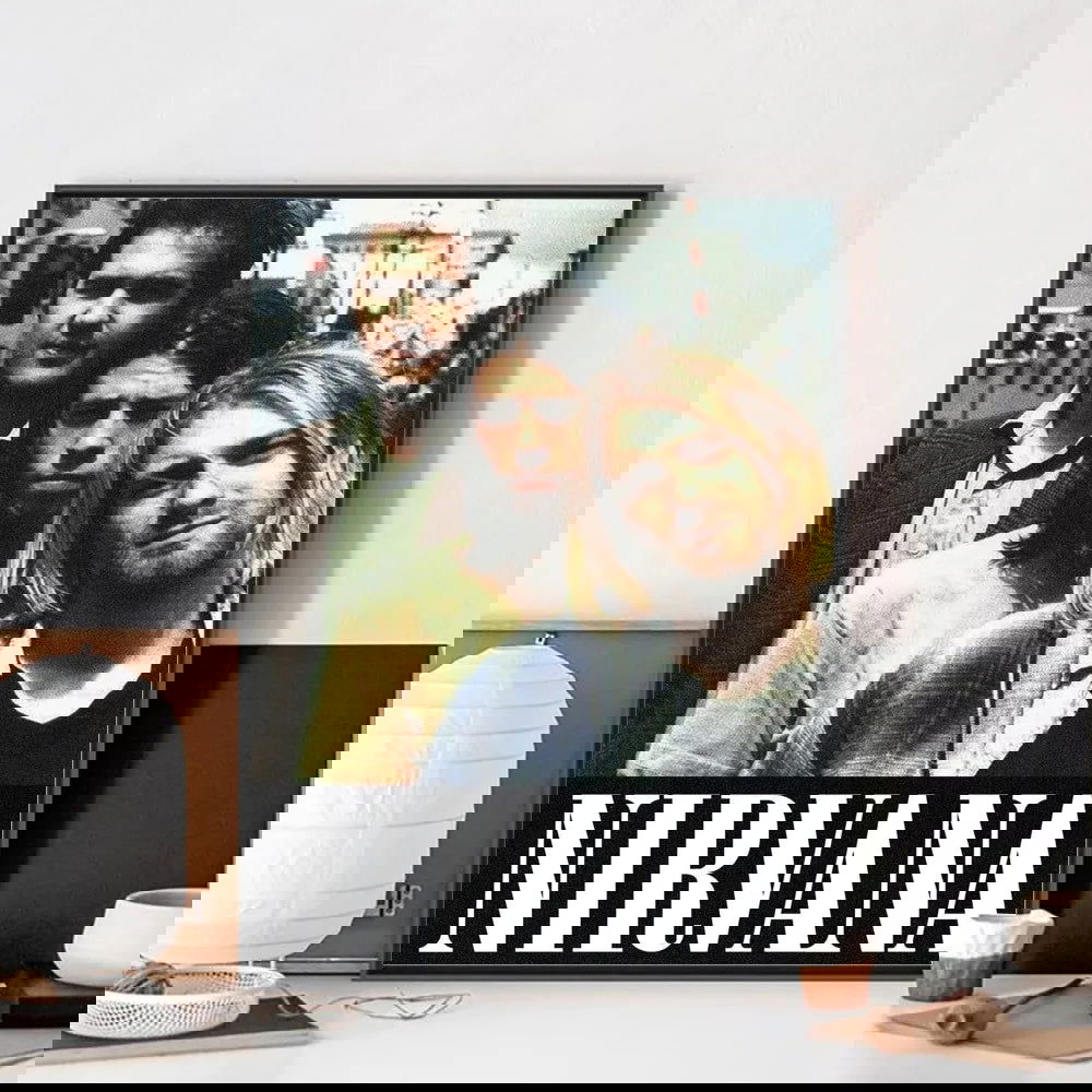 A-N-Nirvana-Rock Band Poster No Framed Poster Kraft Club Bar Paper Vintage Poster Wall Art Painting Bedroom Study Stickers - Slobuy