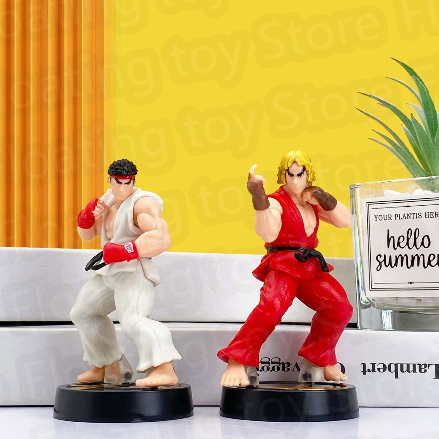 Anime Street Fighter Fighting Game Action Figure Ken Masters Hoshi Ryu PVC Kawaii Toys Dolls Room Decor Birthday Gift For Boys - Slobuy