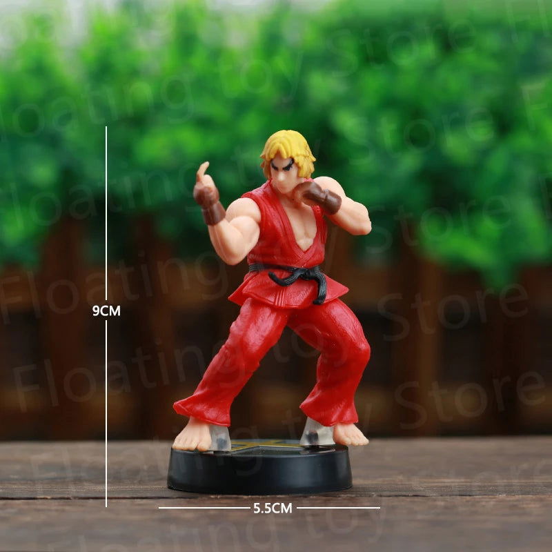 Anime Street Fighter Fighting Game Action Figure Ken Masters Hoshi Ryu PVC Kawaii Toys Dolls Room Decor Birthday Gift For Boys - Slobuy