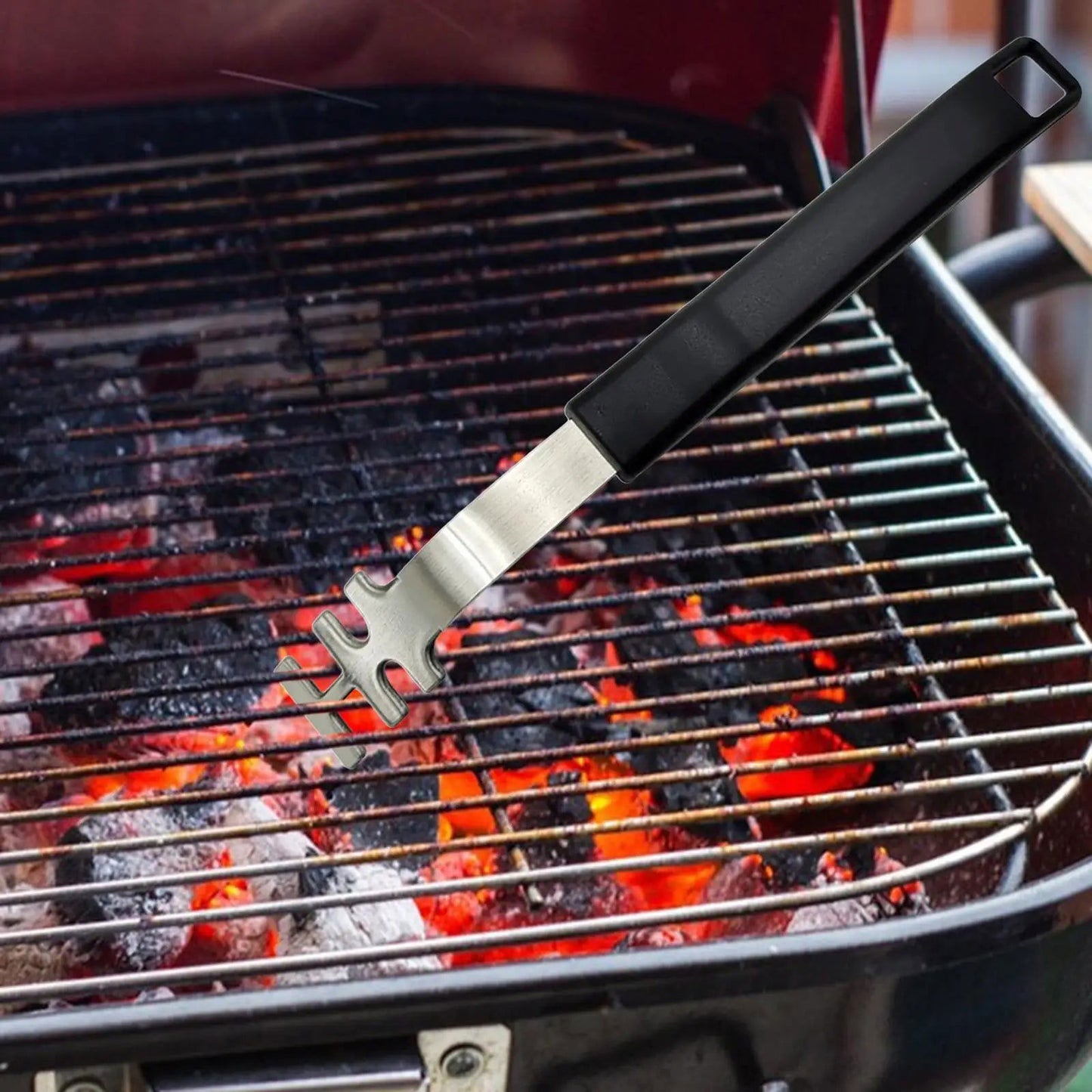 Anti-scald Grill Grate Lifter Long Handle Heat-resistant Cookware Multifunction BBQ Tools for Kitchen Garden Home Grill Outdoor - Slobuy